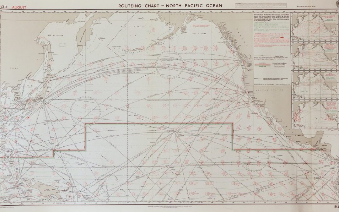 66 / Routeing Chart – North Pacific Ocean (August)