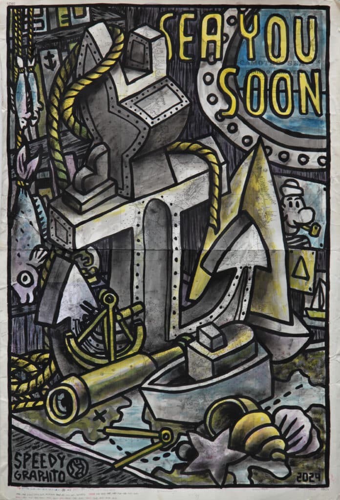 TALC2-03 Speedy Graphito - Sea you soon - 2024 - 103x70cm